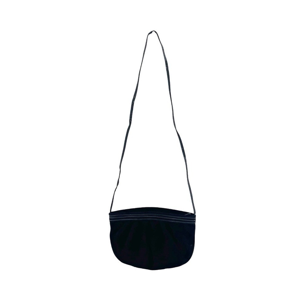 Susan Gail Vintage Black Suede Leather Crossbody Bag Made in Spain